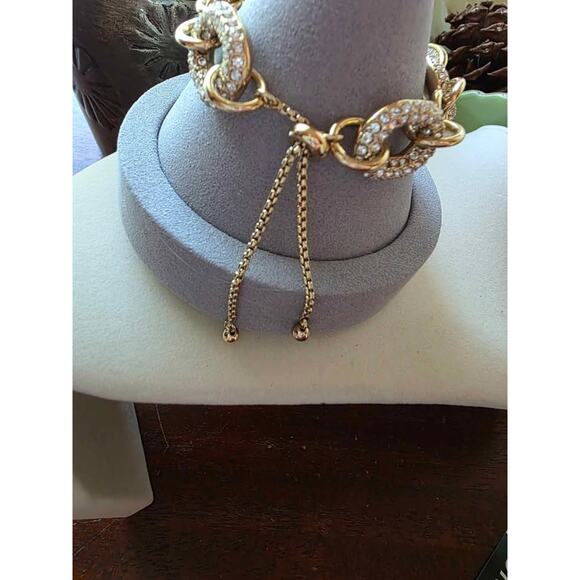 I.N.C. International Concepts Pave Chain Link Slider Bracelet, New - Picture 4 of 4